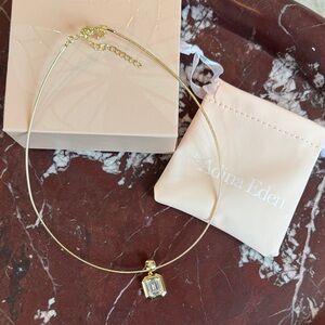 Adina Eden Gold Necklace with Crystal Pendant